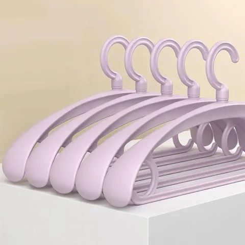 Cintre à Épaules Larges Sans Trace Plastique Antidérapant Robuste pour Garde-Robe Dortoir Étudiant Usage Domestique