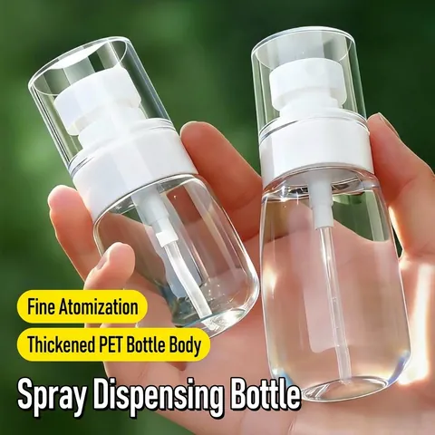 Clear PET Fine Mist Spray Bottles Set Portable Travel Cosmetic Containers Leak Proof Mini Atomizer Spray Bottle For Skin Care Alcohol Water