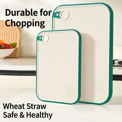 Antibacterial Mold-Proof PP Cutting Board Set Non-Slip Double-Sided Kitchen Chopping Board With Hanging Hole For Fruit Vegetable