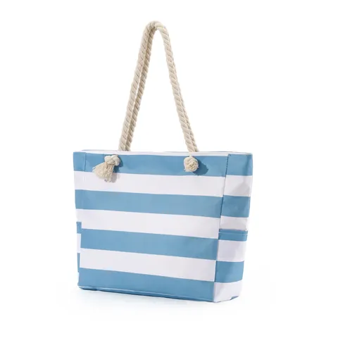 Dames Grote Capaciteit Strandtas Polyester Bedrukte Tote Met Katoenen Touw Handgrepen Zomer Vakantie Reizen Schoudertas