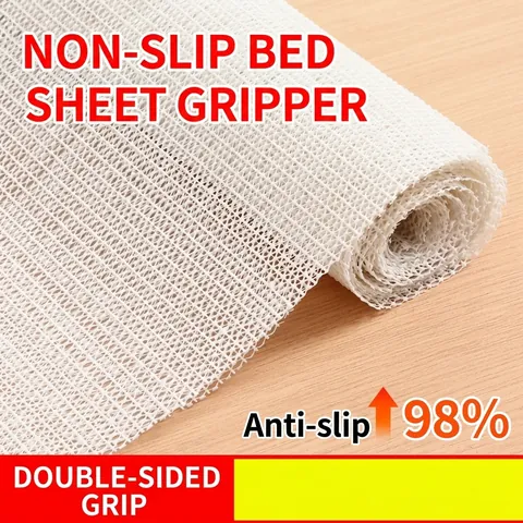 PVC Anti-Rutsch Gittermatte Für Bettlaken Matratze Sofakissen Zuschneidbar Atmungsaktiv Rutschfeste Matte Geometrisches Waben-Design Haus Fixierung Zubehör