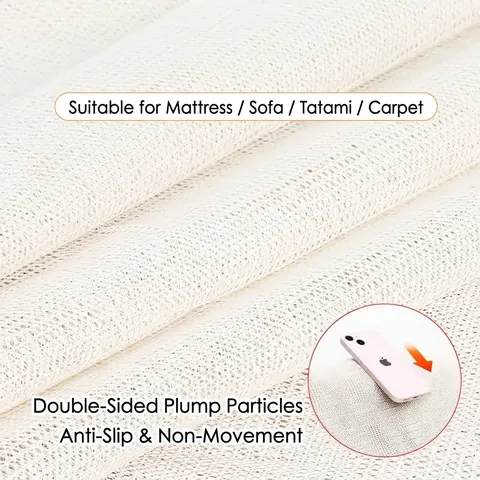 PVC Anti-Rutsch Gittermatte Für Bettlaken Matratze Sofakissen Zuschneidbar Atmungsaktiv Rutschfeste Matte Geometrisches Waben-Design Haus Fixierung Zubehör