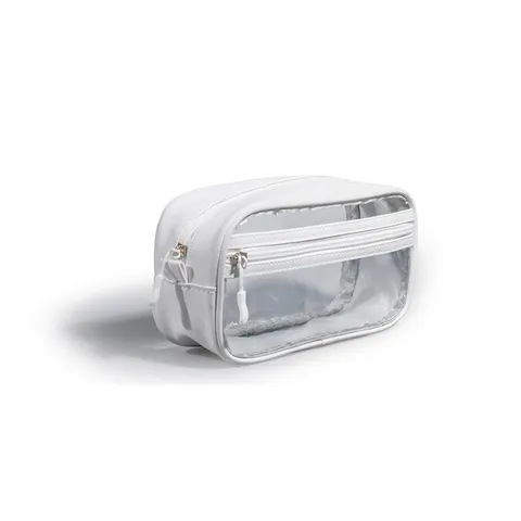 Bolsa de Maquillaje de PVC Transparente Impermeable Neceser de Viaje Portátil Organizador Claro Con Correa de Hombro Mujer Hombre