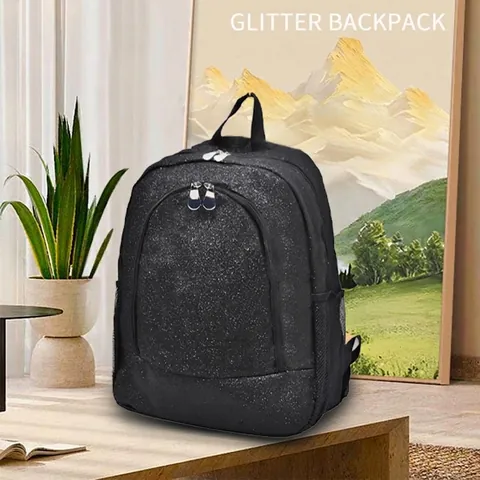Dames Glitter Rugzak Grote Capaciteit Glinsterende Pailletten Schooltas Voor Studenten Outdoor Reizen Mode Rugzak