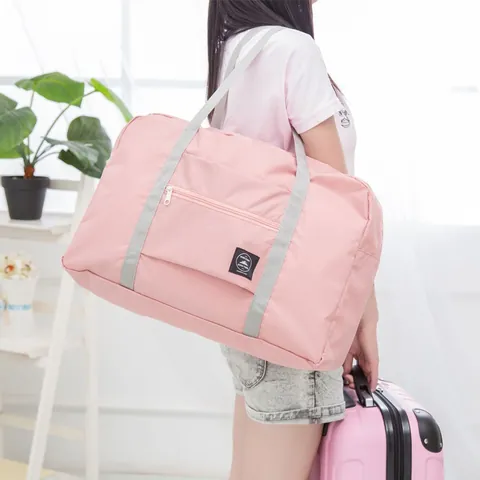 Large Capacity Foldable Travel Storage Bag Luggage Sleeve Duffel Packing Bag For Clothes Moving Portable Waterproof Polyester Organizer