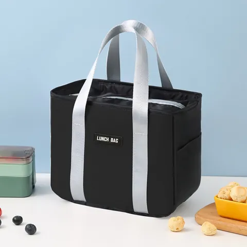 Isolierte Lunchtasche Tragbare Köper Polyester Thermische Tragetasche Für Arbeit Schule Picknick Herren Damen Kühltasche