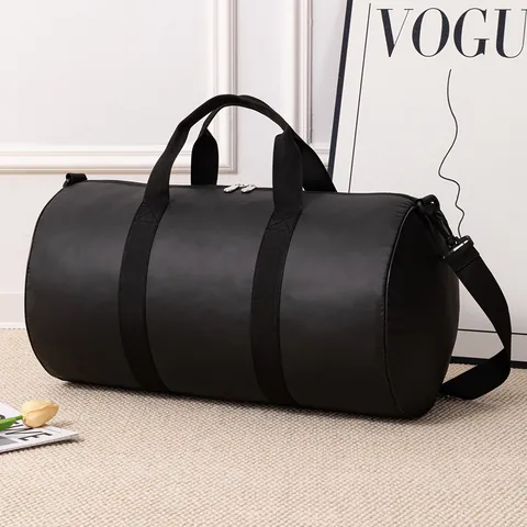 Large Capacity Waterproof Polyester Travel Duffel Bag Multi-functional Sports Gym Bag For Yoga Dance Outdoor Fitness Luggage Storage Bag Black