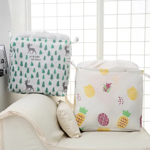Large Capacity Non-Woven Fabric Quilt Storage Bag Waterproof Dustproof Clothes Organizer Drawstring Pack For Moving Bedroom