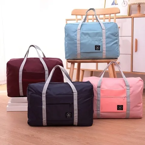 Foldable Travel Duffel Bag Waterproof Oxford Cloth Large Capacity Luggage Storage Bag For Women Men Moving Carry-on Bag