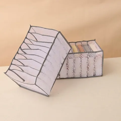 Foldable Nylon Mesh Clothes Storage Bag Wardrobe Drawer Organizer Compartment Divider Box For Jeans Leggings T-Shirt Tidy Organizer