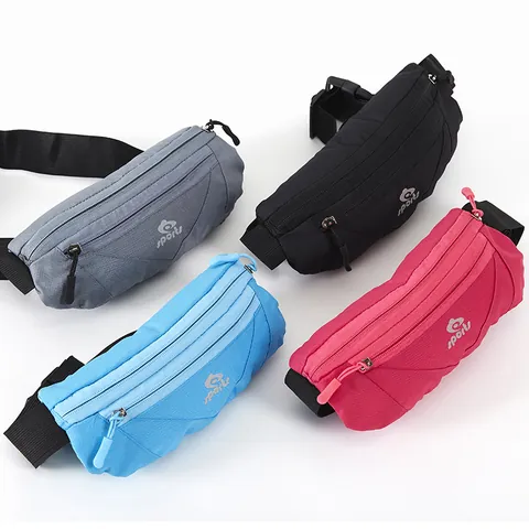Sac Banane de Course Imperméable en Tissu Oxford Pochette de Téléphone de Sport Pour Fitness Yoga Cyclisme Ceinture Réglable Homme Femme