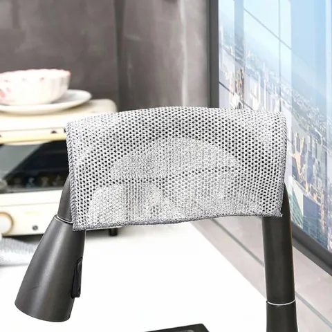 Silver Wire Dishcloth Thickened Kitchen Cleaning Cloth Non-Scratch Metal Scouring Pad For Pots Bowls Stove Household Cleaning Tool