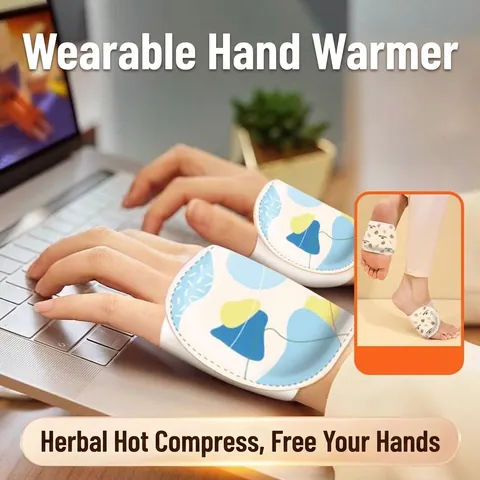 Wearable Self Heating Hand Warmer Patch Cute Bear Hand Foot Thermal Pad Winter Warm Care Daily Supplies