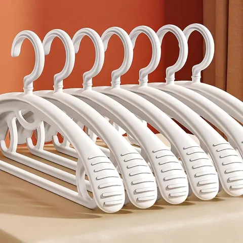 Moderne Verdikte Kunststof Kledinghanger Met Brede Schouder Naadloze Antislip Hanger Voor Jassen Pakken Kledingkast Opbergen