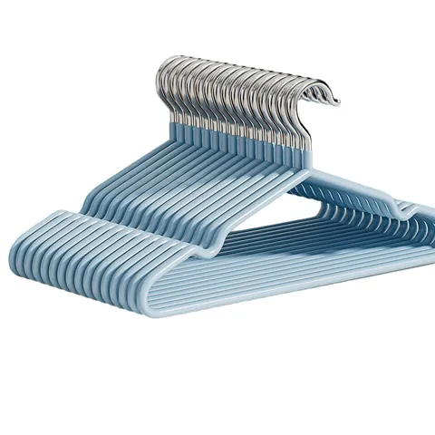 Perchas de Metal Recubiertas Modernas Minimalistas Antideslizantes Sin Rastro Engrosadas Perchas de Secado para Hogar Dormitorio Organización de Armario