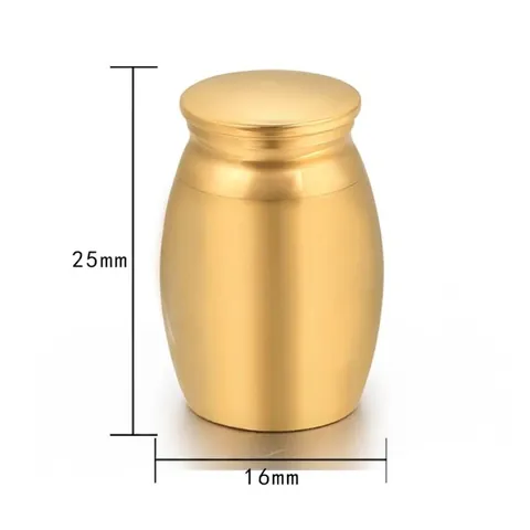 Stainless Steel Mini Pet Memorial Urn Ash Container With Angel Wings Heart Engraved For Dogs Cats Memorial Keepsake Gift