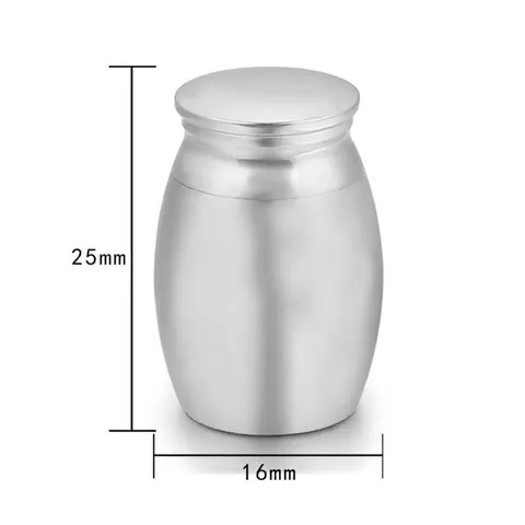 Mini Urna Conmemorativa de Metal para Mascotas Con Huella de Pata Recuerdo Cenizas Cabello Contenedor Solemne Frasco Decorativo