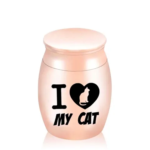 Stainless Steel Pet Memorial Urn For Dog Cat Ashes Small Cremation Keepsake Waterproof Jar Ash Holder Sympathy Gift Memorial Jar