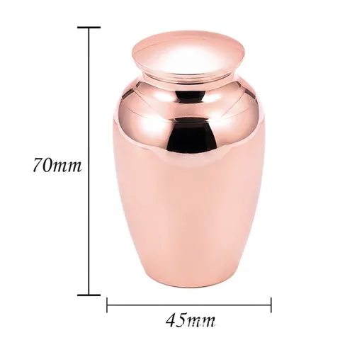 Urna de Cremación para Mascotas de Acero Inoxidable Patrón de Pluma Pájaro Frasco Conmemorativo Porta Cenizas Adorno de Mesa