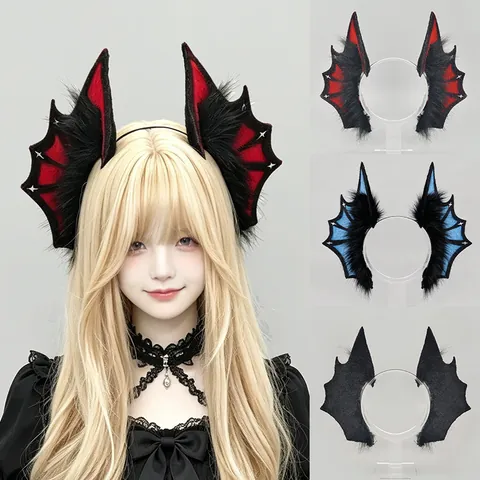 Diadema de Orejas de Bestia Demonio Sirena Cthulhu Halloween Tocado Aleta de Monstruo Marino Accesorio Cosplay