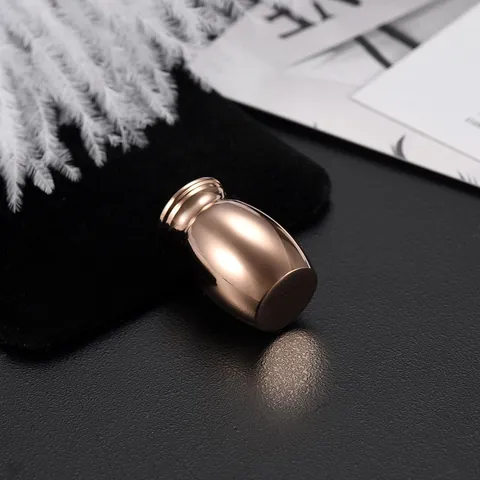 Memorial Aluminum Alloy Mini Cremation Urn For Ashes Butterfly Footprint Pattern Keepsake Pendant Remembrance Jar Tribute Vessel