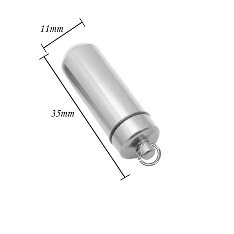 Aluminum Alloy Memorial Urn Necklace For Pet Ashes Cylindrical Pendant With Dog Pattern Paw Charm Cremation Jewelry Gift