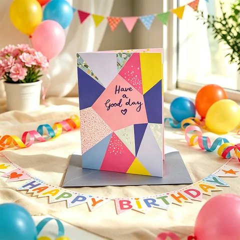 Tarjetas de Felicitación Color Dopamina Mini Tarjetas de Bendición Creativas en Inglés Con Sobres Para Cumpleaños Boda Fiesta Regalo Decoración