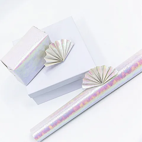 Iridescent Glitter Gift Wrapping Paper Shimmering Specialty Paper Sheets For Valentine Day Flower Present Packaging Decorative Shimmer Paper