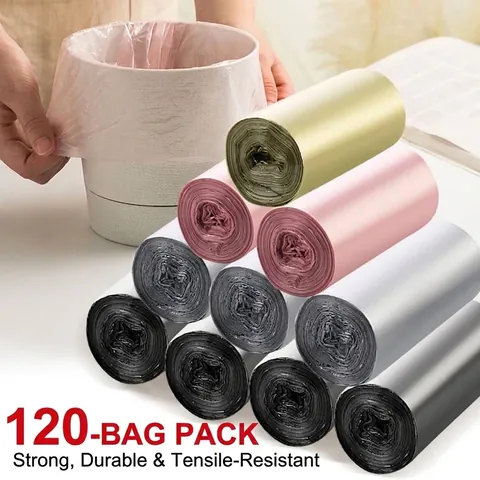 Mini Bolsas de Basura de Escritorio Engrosadas Portátiles Pequeñas Bolsas de Desechos para Oficina Hogar Coche Cubo de Basura Bolsas de Plástico Multicolor