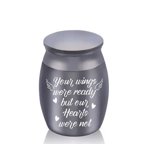 Small Stainless Steel Pet Cremation Urn Memorial Keepsake Box Waterproof Mini Urn For Pets Human Ashes Ashes Holder Jar