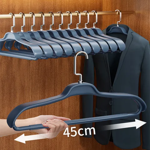 Brede Schouder Antislip Plastic Kledinghangers Spoorloze Zware Pak Jas Hangers Voor Kledingkast Organizer Droogrek