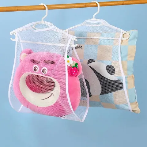 Modern Minimalist Polyester Breathable Mesh Pillow Drying Bag Double Layer Foldable Home Drying Mesh For Pillows Cushions