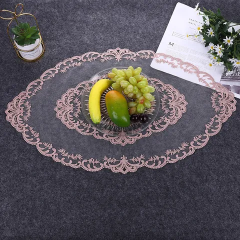 French Vintage Lace Embroidered Table Runner Polyester Hollow Out Floral Decorative Tablecloth For Coffee Table Wedding Home Decor