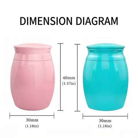 Mini Keepsake Cremation Urns For Human Ashes Pet Memorial Jar Small Aluminum Alloy Cremation Urn With Double Heart Pattern Hero Angel Text Memorial Keepsake