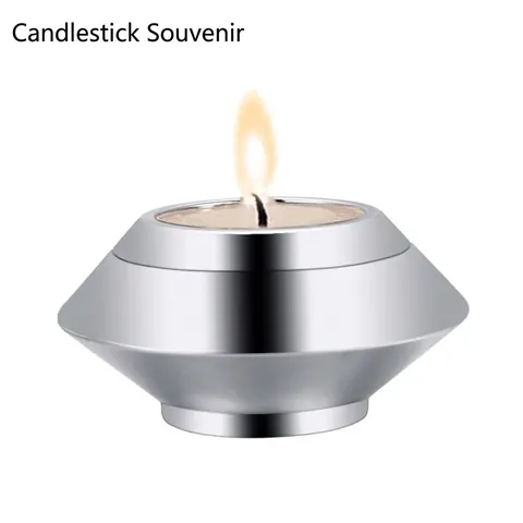 Stainless Steel Cremation Urn For Ashes Memorial Candle Holder Mini Funeral Keepsake Urn For Human Pet Ashes Mirror Polished Decorative Candle Vessel