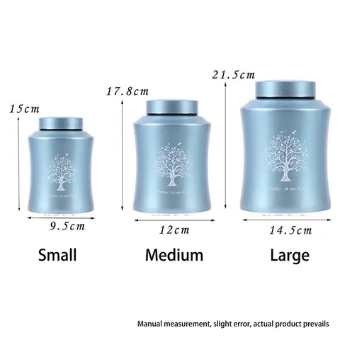 Tree of Life Metal Cremation Urns For Human Pet Ashes Memorial Jar Forever In Our Hearts Solemn Keepsake Funeral Jar