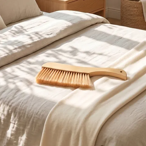 Wooden Bed Cleaning Brush Soft Bristle Dusting Brush For Bed Sheets Sofa Quilts Bedroom Home Cleaning Tools