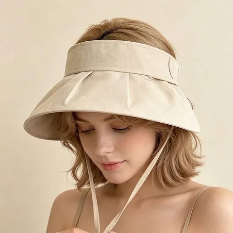 Women Large Brim Foldable Sun Visor Hat Nylon UV Protection Summer Outdoor Beach Portable Travel Sunscreen Sun Hat