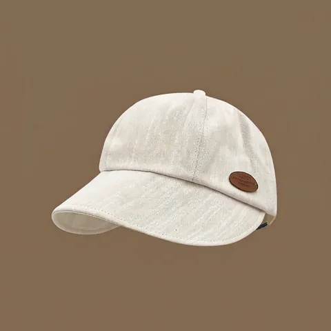 Casquette de Baseball pour Bébé Enfants en Satin Soie Coton Pare-soleil Réglable Mode Extérieur Avec Étiquette en Cuir