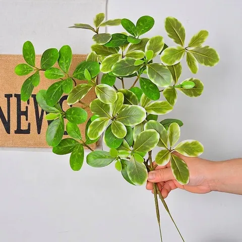 Artificial Pieris Japonica Stem Simulation Mangrove Green Plant Branch For Home Decor Living Room Office Desktop Table Decoration
