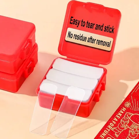 Transparent Non-Marking Double Sided Tape Set For Festival Decoration Couplets Strong Adhesive Removable Waterproof Tape