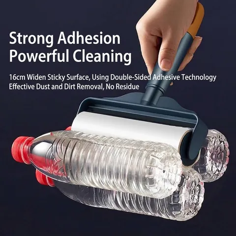 Portable Lint Roller Hair Remover For Clothes Furniture Pet Hair Multicolor Manual Roller With Sticky Refill Paper Tool