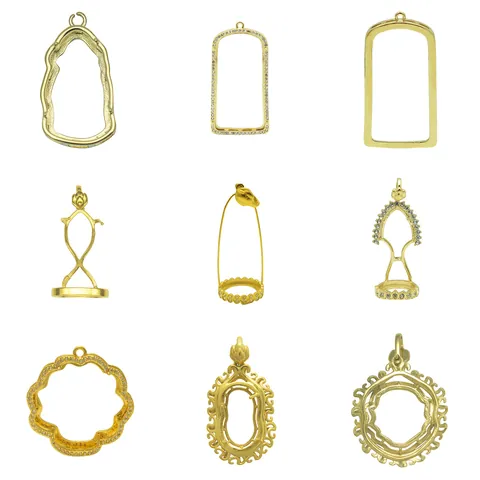 Base d'Amulette de Bouddha Thaïlandais en Acier Inoxydable Pendentif Naga Bouddha avec Strass Support d'Amulette Religieuse Accessoires de Bijoux