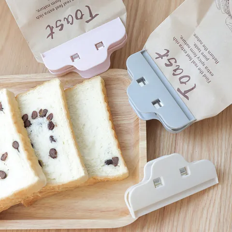 Japanese Style Plastic Food Sealing Clip For Kitchen Snacks Bread Bag Portable Moisture-Proof Seal Clamp Home Storage Accessory