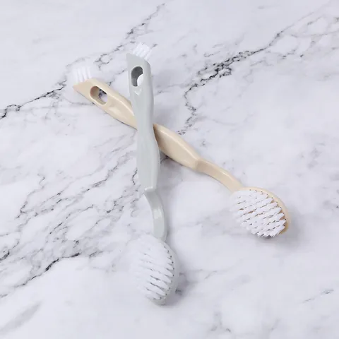 Dual Head Long Handle Cleaning Shoe Brush Soft Bristle Scrubber For Sneakers Canvas Shoes Boots Household Cleaning Tool