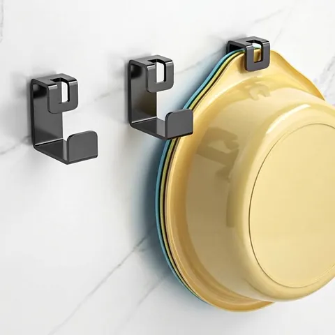 Punch-free Stainless Steel Washbasin Hook Wall Mounted Storage Rack For Bathroom Kitchen Heavy Duty Multi Purpose Hook