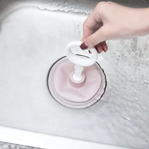 Manual Mini Kitchen Sink Plunger PVC Powerful Suction Drain Unblocker Cleaner Tool With Ring Handle For Bathroom Kitchen