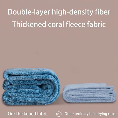 Cartoon Animal Embroidery Coral Fleece Dry Hair Cap Super Absorbent Thickened Quick Dry Hair Towel Wrap For Women Bathroom