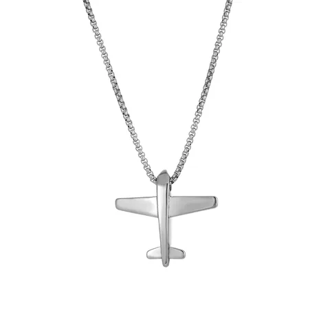 Retro Stainless Steel Pendant Necklace For Men Hip Hop Punk Rock Freemasonry Aircraft Dumbbell Lion Bull Head Necklace Jewelry