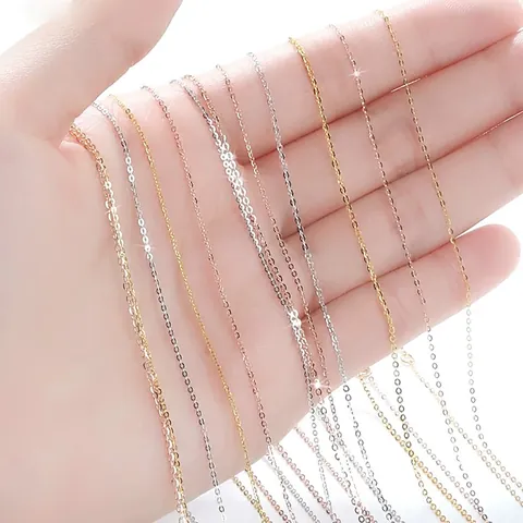Collier Chaîne Minimaliste en Acier Inoxydable pour Femme Plaqué Or Argent Trèfle Cœur Perle Bijoux Style Ins